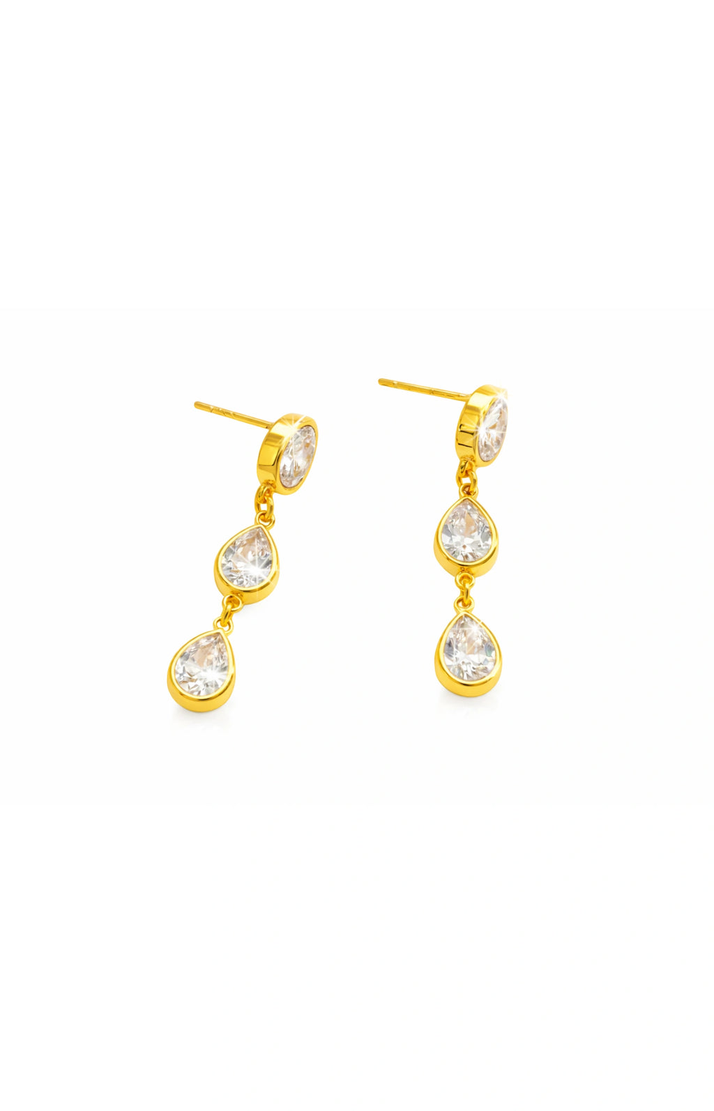 Teardrop Multi-Pendant Earrings