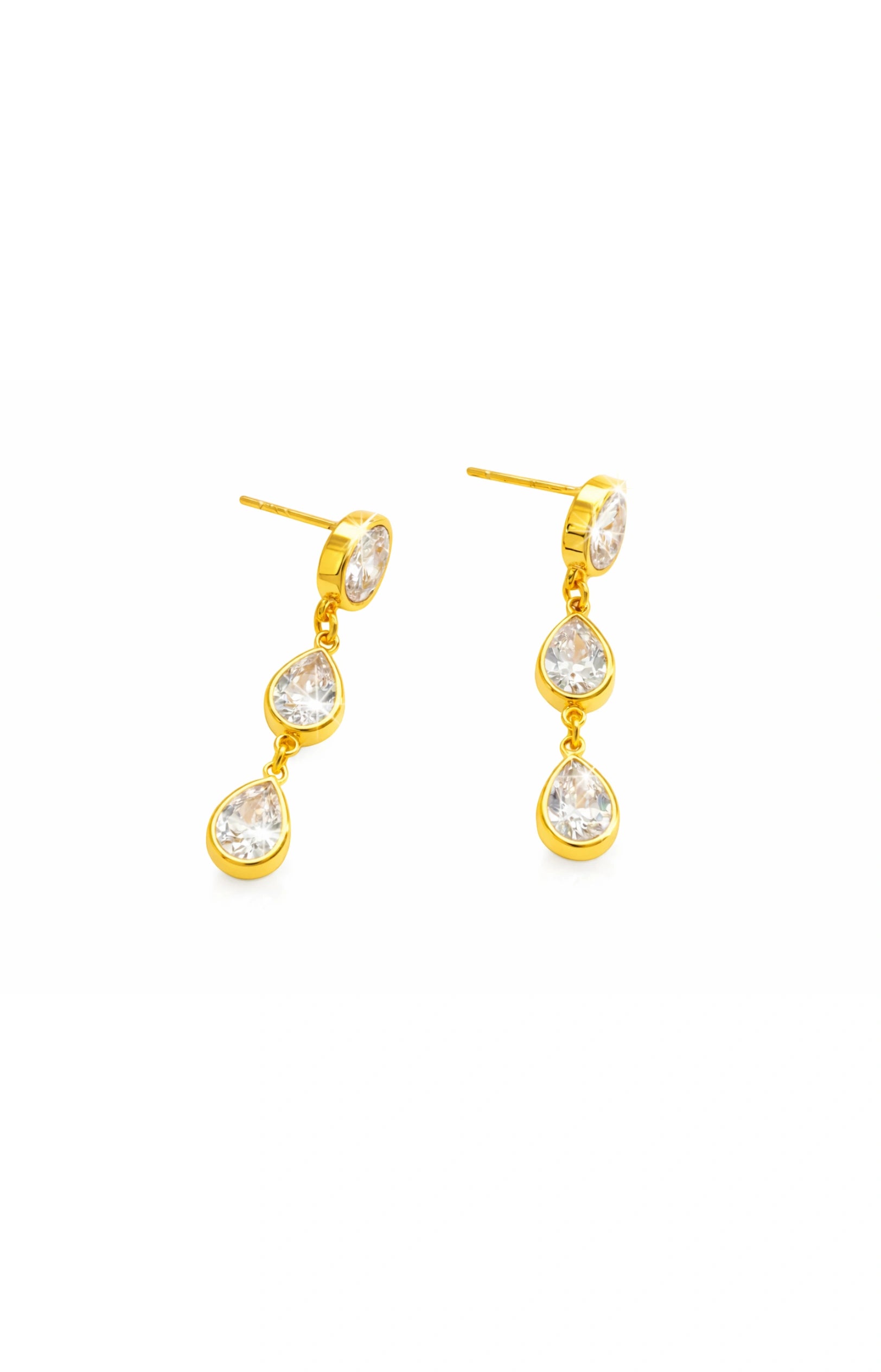 Teardrop Multi-Pendant Earrings