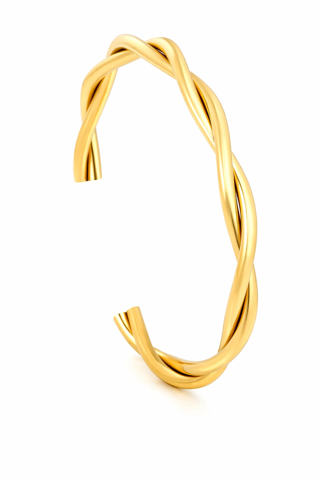 Twisted Gold Bangle