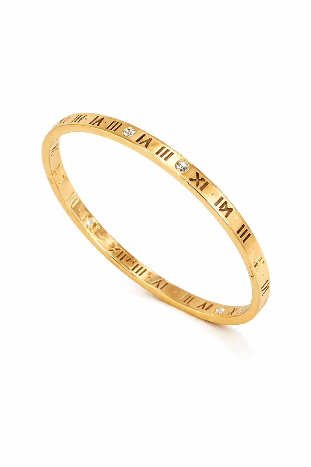 Eternal Time: Roman Numeral Bangle