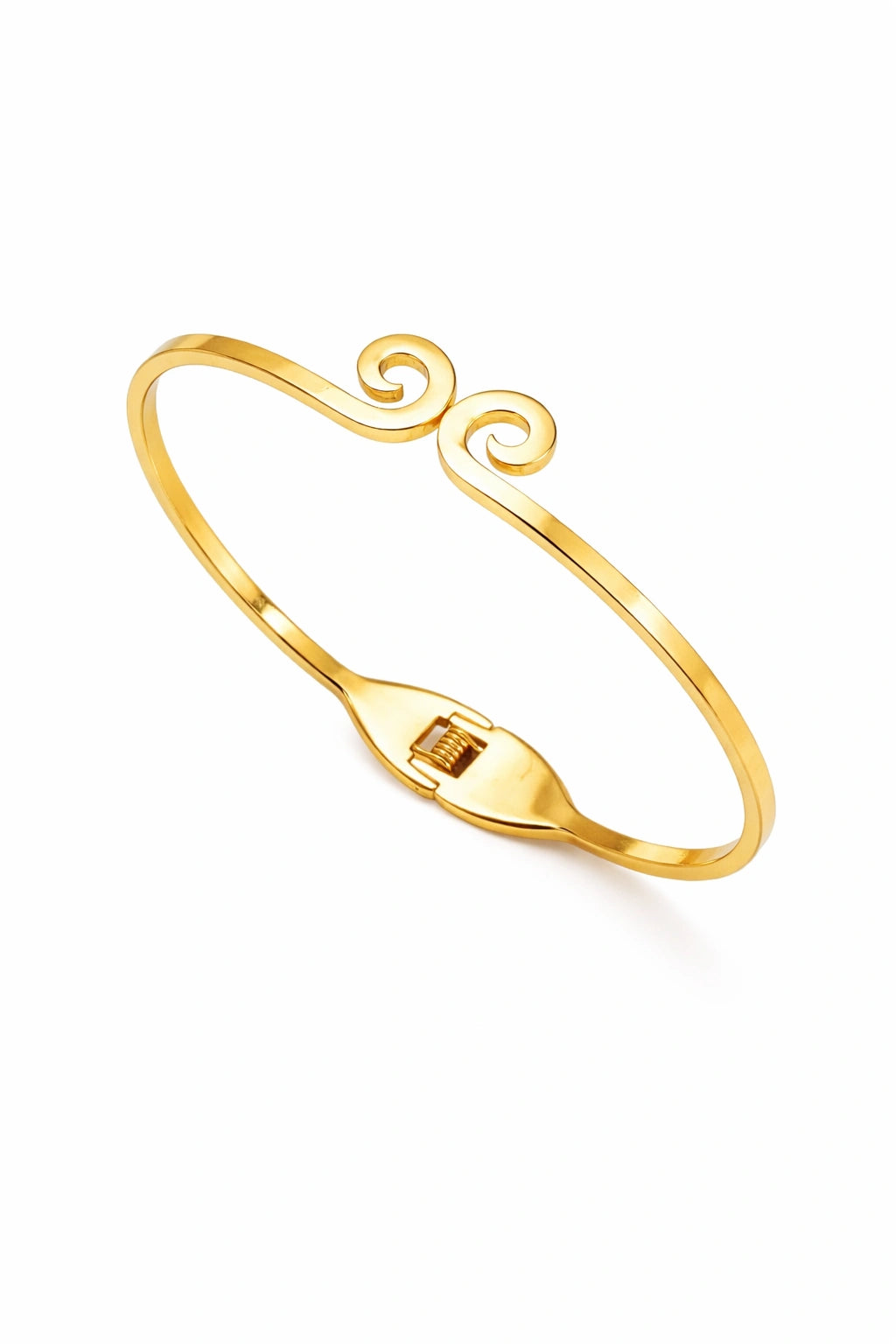 Eternal Swirl: Minimal Charm Bangle