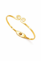 Eternal Swirl: Minimal Charm Bangle