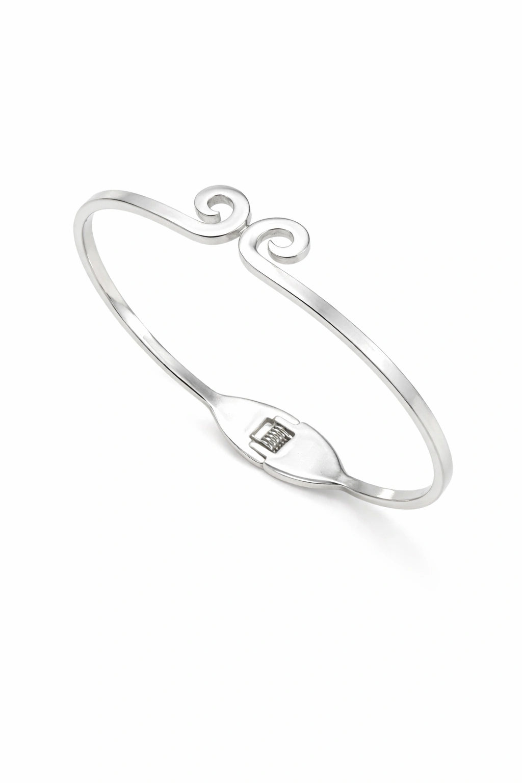 Eternal Swirl: Minimal Charm Bangle