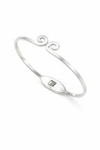 Eternal Swirl: Minimal Charm Bangle