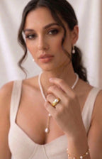 Pearl Inlaid Gold Ring