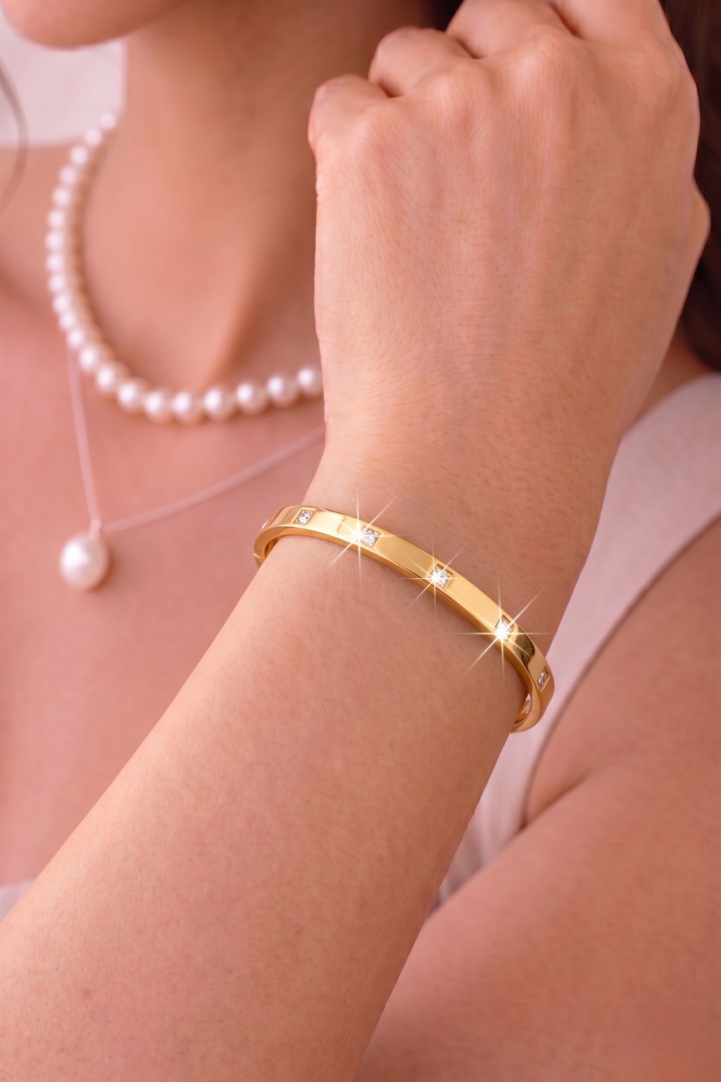 White Zircon Bracelet