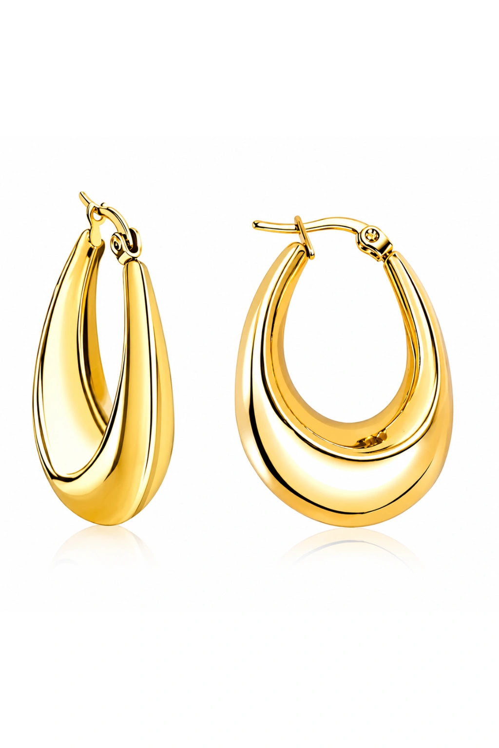Zevora Curve Hoop Earrings