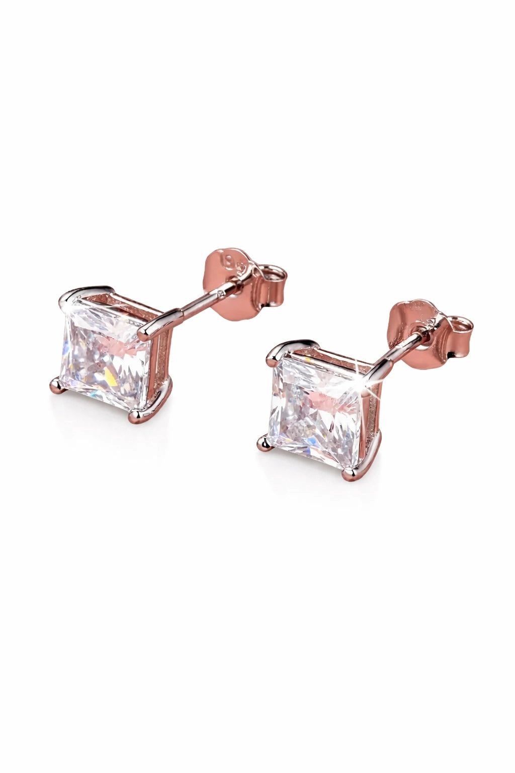 Zircon Square Stud Earrings