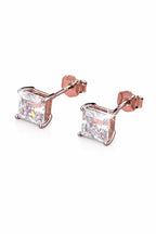 Zircon Square Stud Earrings